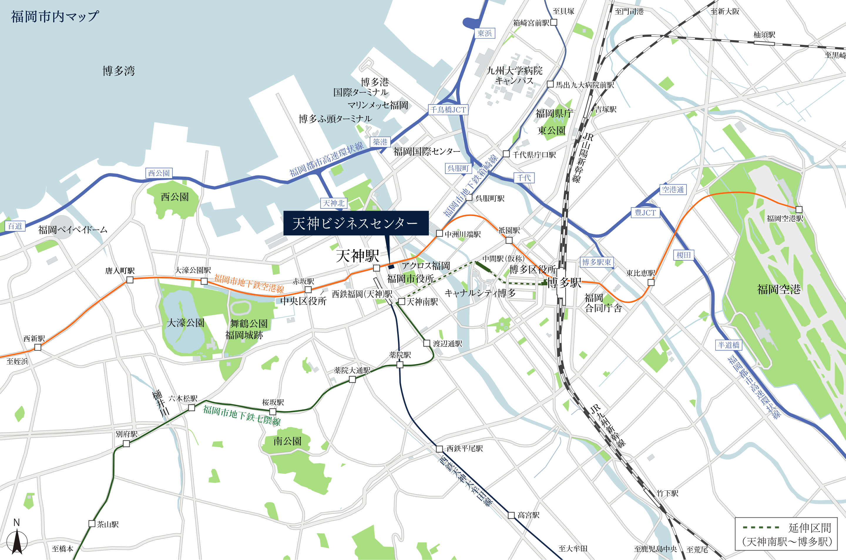 福岡市内マップ